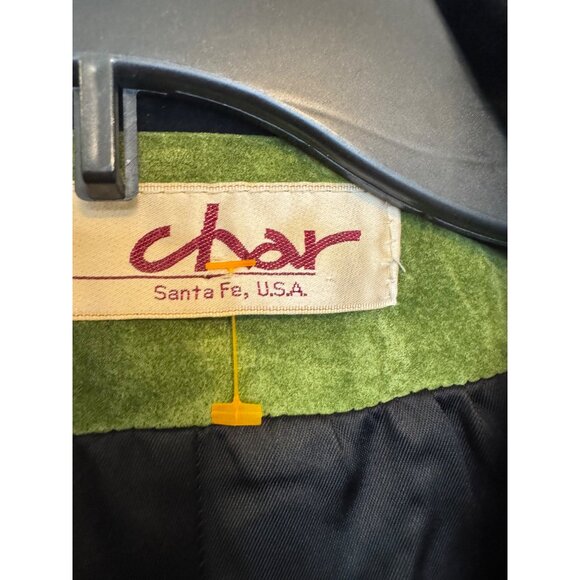 Vintage Char Womens Genuine Leather Fringe Jacket S Multicolor Animal Print Sant - Picture 4 of 12